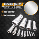 17PCS Stainless Steel Perfect Caulking Nozzle Applicator Sealant Finishing Tool