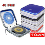 40-Disc CD DVD Wallet Case Portable Car Storage Holder Sleeve Carry Pouch - Black