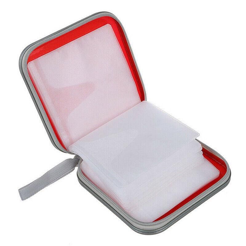 40-Disc CD DVD Wallet Case Portable Car Storage Holder Sleeve Carry Pouch - Black