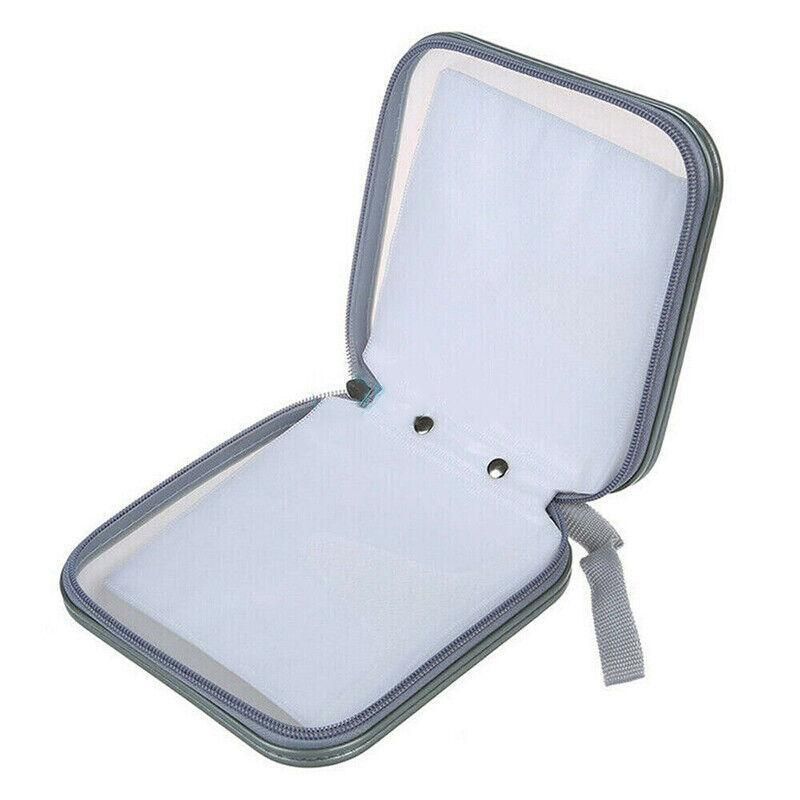 40-Disc CD DVD Wallet Case Portable Car Storage Holder Sleeve Carry Pouch - Red