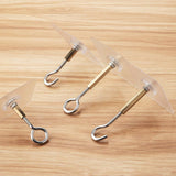 12 PCS Heavy Duty Self Adhesive Hooks Stainless Steel Ceiling Hooks for Home - Open - Extra Image