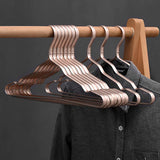 10PCS Metal Clothing Hangers Anti-slip Aluminium Alloy Drying Rack Coat Hanger - Champagne Gold - Extra Image