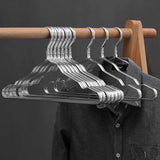 10PCS Metal Clothing Hangers Anti-slip Aluminium Alloy Drying Rack Coat Hanger - Champagne Gold - Extra Image