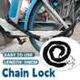 Heavy Duty Combination Padlock Chain High Security Anti Theft Lock For Gate Bike