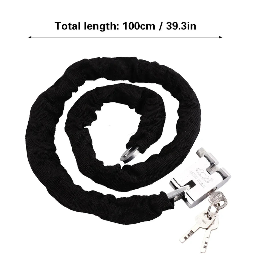 Heavy Duty Combination Padlock Chain High Security Anti Theft Lock For Gate Bike