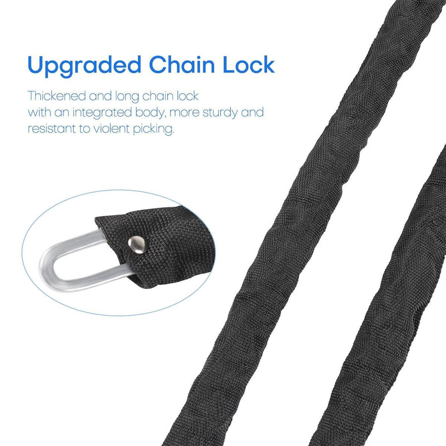 Heavy Duty Combination Padlock Chain High Security Anti Theft Lock For Gate Bike