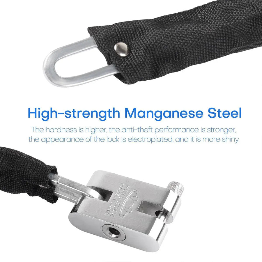 Heavy Duty Combination Padlock Chain High Security Anti Theft Lock For Gate Bike