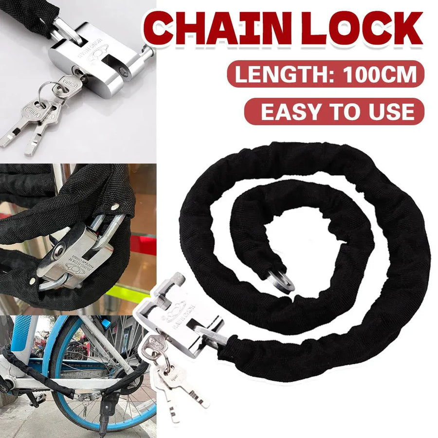 Heavy Duty Combination Padlock Chain High Security Anti Theft Lock For Gate Bike
