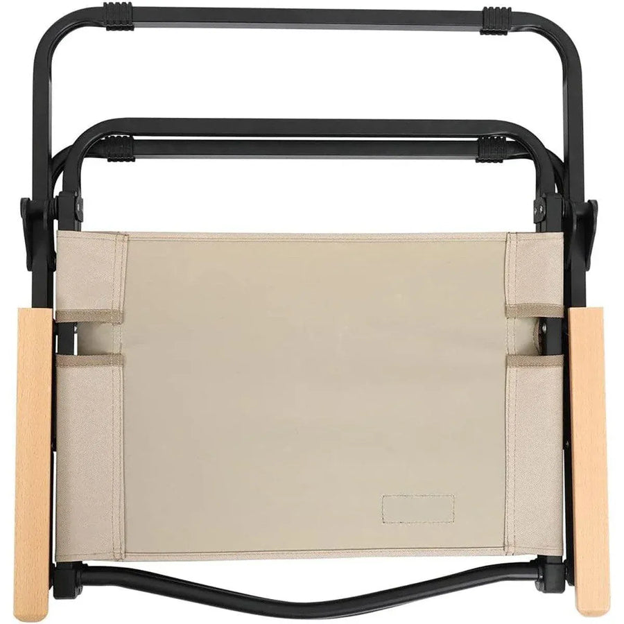Portable Outdoor Folding Chair Light Aluminum Alloy Stool for Camping Picnic - Khaki