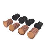 24Pcs Knitted Table Chair Leg Socks Sleeve Floor Protector Furniture Feet Covers - Black