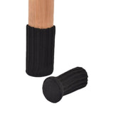 24Pcs Knitted Table Chair Leg Socks Sleeve Floor Protector Furniture Feet Covers - Brown - 45-Degree Angle