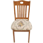 Stretch Dining Chair Seat Covers Removable Seat Cushion Slipcovers Protector - A