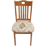 Stretch Dining Chair Seat Covers Removable Seat Cushion Slipcovers Protector - B