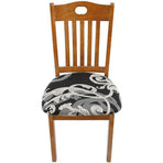 Stretch Dining Chair Seat Covers Removable Seat Cushion Slipcovers Protector - I
