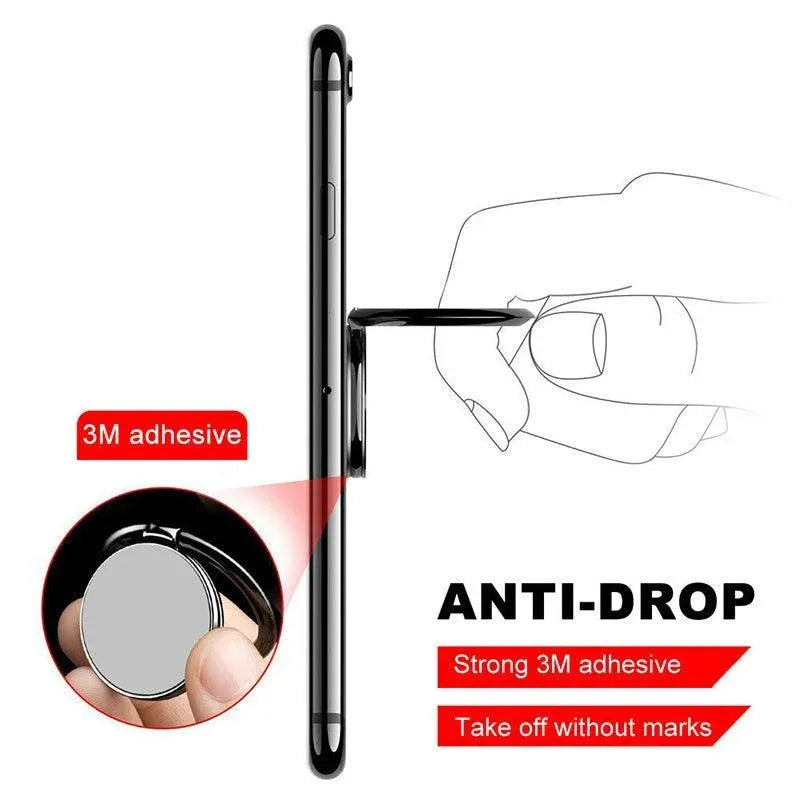 Iring Phone Ring Finger Holder Stand Mobile Grip with Mount Hook for iPhone and iPad - Gold