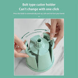 Multifunctional Vegetable Cutter Drum Slicer Kitchen Hand Cranked Grater Tool - White - Low Angle
