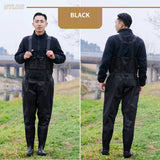 Waterproof Ultra Light Breathable Wading Pants Nylon Half Length Gear - Black-46 - Side View