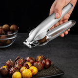 Chestnut Opener 304 Stainless Steel Cross Chestnut Shell Stripper Nut Cracker - Top-Down View