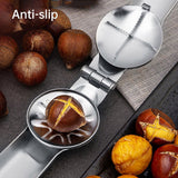 Chestnut Opener 304 Stainless Steel Cross Chestnut Shell Stripper Nut Cracker - 45-Degree Angle