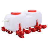 10L Chicken Poultry Automatic Drinking Tank Drinker Feeding Pot Water Dispenser - Extra Image