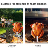Stainless Steel Chicken Grill Outdoor BBQ Roaster Rack Portable Multi Functional - Rear View