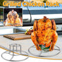 1-Piece Round Chicken Roasting Rack with Centre Can Holder