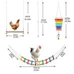 Chicken Activity Toy Set with Swing, Ladder and Xylophone - 5 Pieces