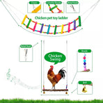 Chicken Activity Toy Set with Swing, Ladder and Xylophone - 5 Pieces