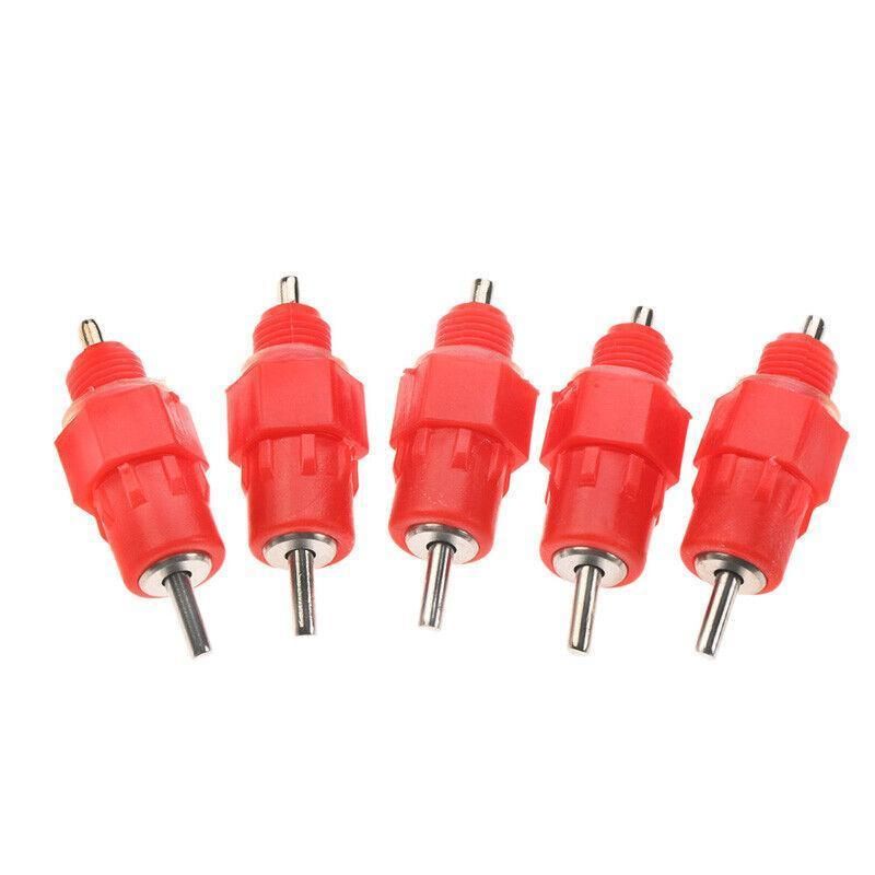 10 PCS Automatic Nipple Water Valves for Poultry and Duck Feeding