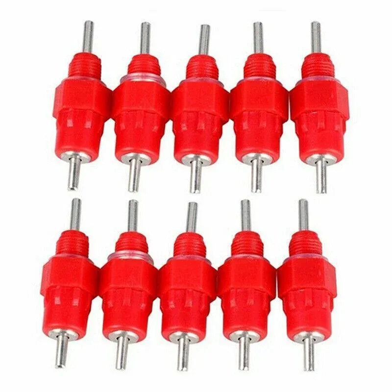 10 PCS Automatic Nipple Water Valves for Poultry and Duck Feeding