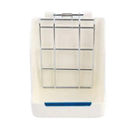 Pet Rabbit Hay Feeder Small Animal Hamster Pig Less Wast Hay Rack Corner Plastic - Beige