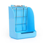 Pet Rabbit Hay Feeder Small Animal Hamster Pig Less Wast Hay Rack Corner Plastic - Pink