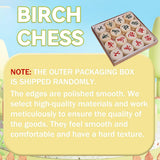 Chinese Birch Wood Chess Set with Laser-Engraved Pieces and Board - Extra Image