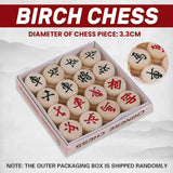 Chinese Birch Wood Chess Set with Laser-Engraved Pieces and Board - Extra Image