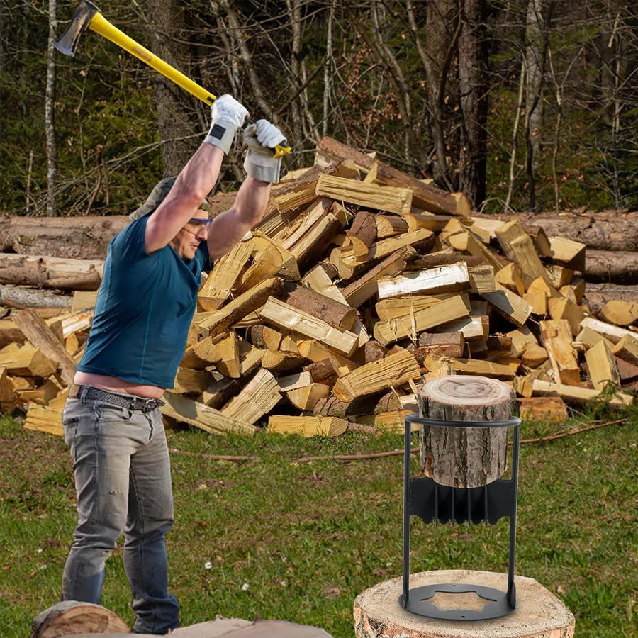 Manual Firewood Splitter Heavy Duty Log Wood Splitting Cutter Kindling Cracker