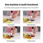 Stainless Steel Garlic Press Manual Crusher Pat Knife Kitchen Tool Garlic Use - White