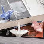4pcs Ceramic Chopsticks Stand Set Decorative Ornaments for Home and Kitchen