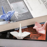 4pcs Ceramic Chopsticks Stand Set Decorative Ornaments for Home and Kitchen - Top-Down View