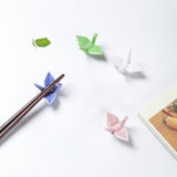 4pcs Ceramic Chopsticks Stand Set Decorative Ornaments for Home and Kitchen - 45-Degree Angle