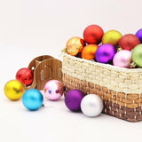 24Pcs/Pack Christmas Tree Xmas Balls Decorations Baubles Party Wedding Ornament - Fruit Green - Top-Down View