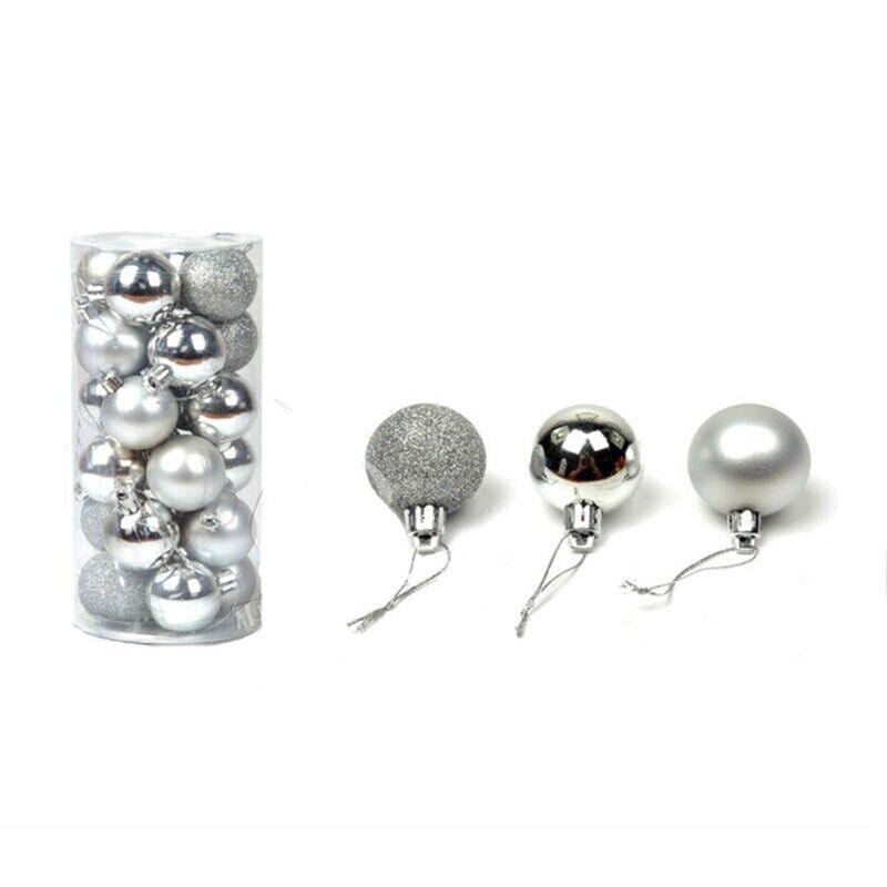 24Pcs/Pack Christmas Tree Xmas Balls Decorations Baubles Party Wedding Ornament - Fruit Green