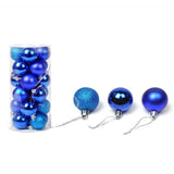 24Pcs/Pack Christmas Tree Xmas Balls Decorations Baubles Party Wedding Ornament - Fruit Green - Extra Image