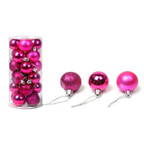 24Pcs/Pack Christmas Tree Xmas Balls Decorations Baubles Party Wedding Ornament - Gold