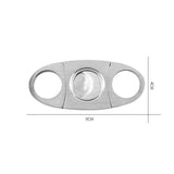 Cigar Cutter Double Blades Knife Scissors Stainless Steel Tobacco Tool