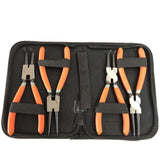 4 Pcs 7inch Circlip Plier Snap Ring Pliers Heavy Duty External Internal With Pouch - Front View