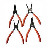 4 Pcs 7inch Circlip Plier Snap Ring Pliers Heavy Duty External Internal With Pouch - Side View