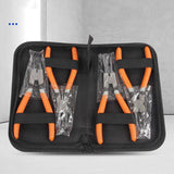 4 Pcs 7inch Circlip Plier Snap Ring Pliers Heavy Duty External Internal With Pouch - Top-Down View