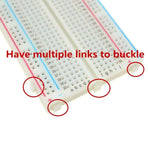 10PCS Solderless Breadboard 400 Hole Test Board Jumper Wire Kit Plastic Box