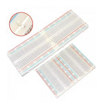 10PCS Solderless Breadboard 400 Hole Test Board Jumper Wire Kit Plastic Box