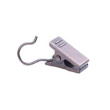 50PCS Stainless Steel Curtain Clip Hooks Strong Load-bearing Shower Accessories - Silver White - Extra Image